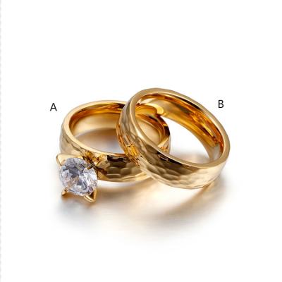 China 2021 other hot high quality couples ring designs for men 24k gold ring in hot sale for sale