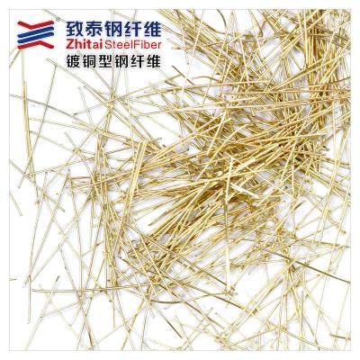 China Industrial Concrete Steel Fibers With Different Length Rate 3mm 5mm 7mm 9mm 11mm Copper-plated Micro Steel Fiber for sale