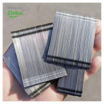 China Industrial 0.5 To1.0 Mm Bonded Fiber 1050 To 2850 Mpa Steel Concrete Fibers For Concrete Reinforcement for sale