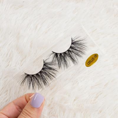 China Full Strip Mink Lashes 25mm Fluffy 3d Mink Lashes Customized Eyelashes Mink for sale