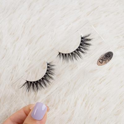 China Wholesale Full Mink Strip Cotton Lashes Fluffy Strip Mink Eyelashes Bulk Eyelashes Mink for sale