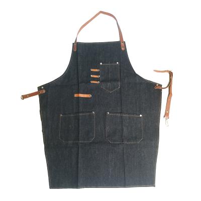 China Wholesale custom made polyester uniform apron comfortable for kitchen, home, baber, restaurant for sale