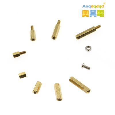 China 120pcs M3 Hex Column Standoff Support Standoff Pillar Male Female Brass M3 Screw Nut For PCB Board M3 Screw Nut for sale