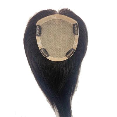 China Silky Straight Women's Toupee with Heavy Density and Left Toupee Design 100% Human Hair for sale