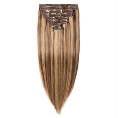 China Effortlessly Blend Your Natural Hair with Fashionable Clip In Human Hair Extensions for sale