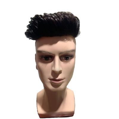 China Swiss Lace Injected Toupee for Men 100% Human Hair Replacement System 24mm Texture for sale