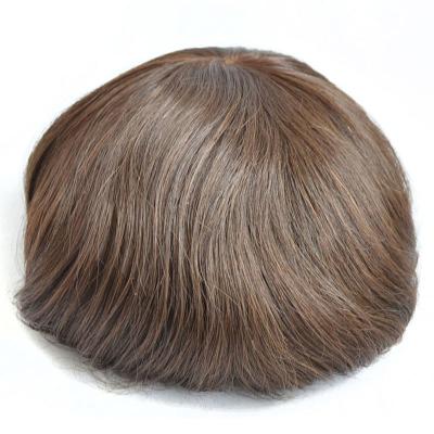 China Full Hand Tied Technique Human Hair Topper Swiss Lace Base Invisible Hairline for sale