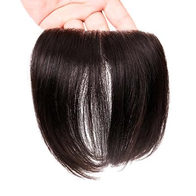 China Super PU Skin Hair Topper 100% Human Hair Right Toupee Design with Invisible V Loop Front for sale