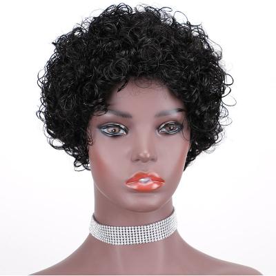 China Ready to Ship Pixie Cut Short Raw Indian Virgin Cuticle Aligned Hair Human Hair Wigs for sale