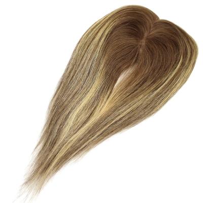 China Damen-Europäische Rooted Ombre Haarschleife Menschenhaar Toppers Clip In Toupee für Frau zu verkaufen