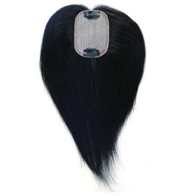 China Virgin Hair European 3x5 Silk Top Base 130 Density Straight Human Hair Topper for Women for sale