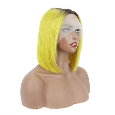 China Raw Virgin Transparent HD Lace Frontal Human Hair Wig 100% Bob Wig Remy Hair 250g-450g for sale