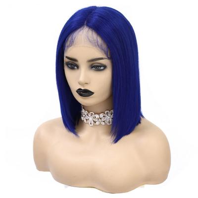 China BOB Wig 14inch 100% Virgin Human Hair 360 Lace Frontal Transparent Lace for Black Women for sale