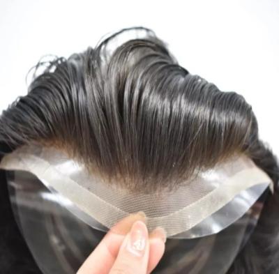 China Human Hair Toupee for Men Remy Hair Grade and Full Cuticle for sale