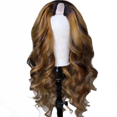 China 150 Density P4/30 Glueless Machine Made U Part Brazilian Hair Wig for Black Women for sale