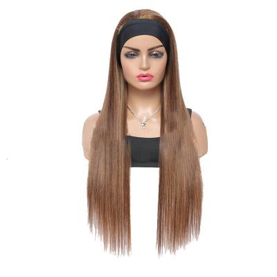 China 100% Top-Menschhaar Brasilianische Haare Highlight-Kopfband Kleberlose Perücke P4/27 für schwarze Frauen zu verkaufen