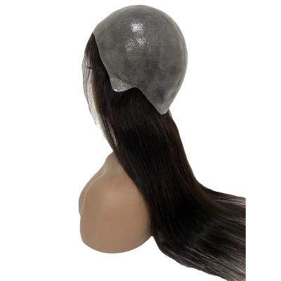 China Brazilian Hair Full Cuticle PU Full Thin Skin Natural Real Human Hair Wigs for Women for sale