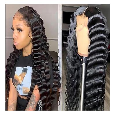 China 360 Full 13x6 Hd Lace Front Virgin Hair Wigs 100% Raw Natural Human Hair With Frontal for sale