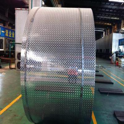 China Construction manufacturer 1100/3003/5052 embossed aluminum coil by dimond for sale