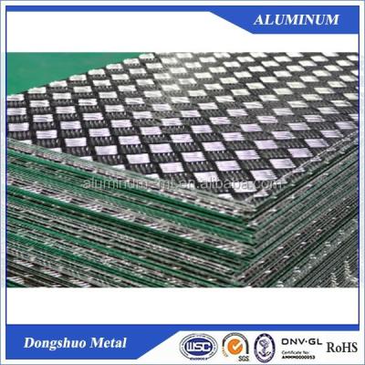 China Build Aluminum Tread Plate Netting 1100 Aluminum Sheet H14 Five Bar for sale