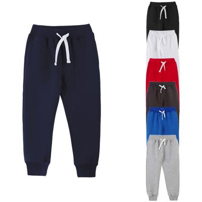 China Color Fade Proof Kids Essential French Terry Jogger Sweatpants Thick With Drawstring Boys Sports Pants for sale