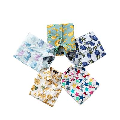 China Wholesale Custom Cotton Anti Shrink Printed Hawaiian Shorts Sleeve Beach Vacation Kids Shirts for sale