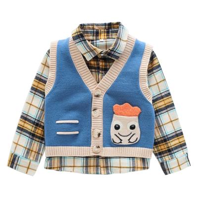 China Anti-pilling 2021 autumn sweater design popular woolen ruffles knit jacket for kids sweaters clothes for sale