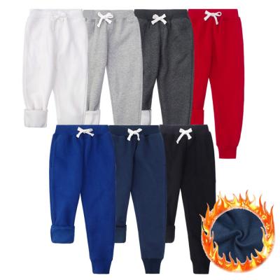 China Fade Proof New Basic Active Color Kids Mow Thick Jogger Sweatpants With Pockets Toddler Boys Sports Pants for sale