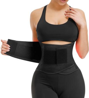 China Custom Made Viable Fajas Colombianas Belly Shapewear Double Logo Sports Slimming Body Shaper Sweat Waist Trimmer for sale