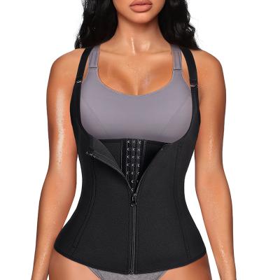 China Wholesale Viable Body Slimming Shapewear Tummy Control Neoprene Shaper Waist Trainer With Zipper And Hook for sale