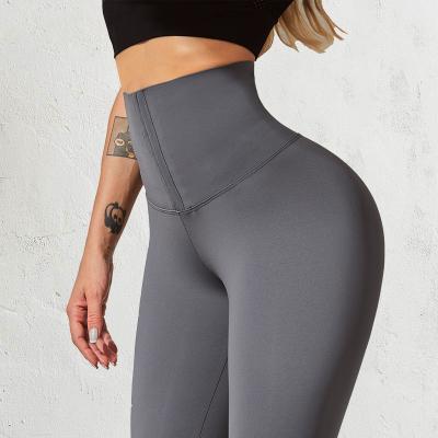 China Breathable Women Soft High Waist Tummy Butter Control Sports Yoga Pants V Support 4 Way Stretchy Running Workout Gym Sporty Leggings Tights for sale