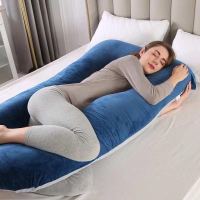 China Comfortable Full Support Anti Dust Mites Maternity Cushion U Shaped Body Massage Pillow For Pregnant Woman for sale