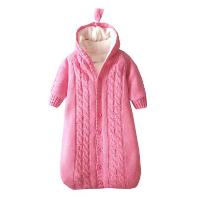 China China Factory Price Antistatic Best Design Fashion Super Soft Portable Knitted Baby Wrap Covering for sale