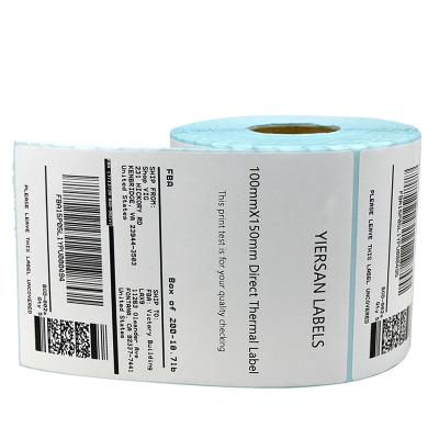 China A6 Thermal Vacuum Direct Shipping Waterproof Labels 350pcs/roll Waterproof Packing List Scratch-off Sticker Rolls for sale