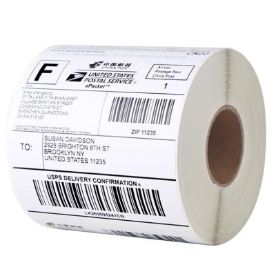 China Factory Direct Wholesale Waterproof Packing Slip Heat Sensitive Paper Label A6 350 Pcs/Roll Waterproof Sticker Rolls For Shipping for sale