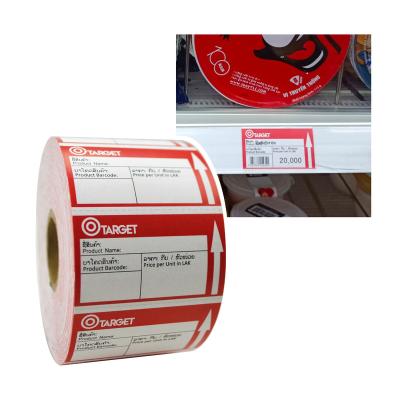 China Customized Scratch-Out Double Sided Printing Waterproof Preprinted Logo Perforated Direct Thermal Labels For Tag for sale