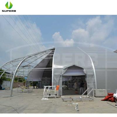 China High quality party/wedding/banquet/ceremony new clear marquee curve tent with transparent wall for sale