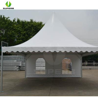 China 3x3 Advertising Small Pagoda Waterproof PVC Wall Chinese Backyard Canopy Tent for sale