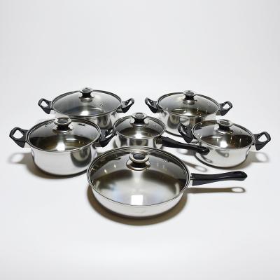 China Hot Sale 12pcs Viable Silicone Lid Kitchen Glass Casserole Set Multiple Specifications Cooking Pot Set for sale