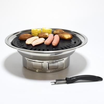 China New Easily Assembled Korean Outdoor Commercial BBQ Stove Kitchen Party Charcoal BBQ Grill With Tool Kit for sale