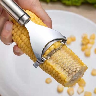 China Multifunctional Amazon Viable Success Kitchen Grabs Cob Cutter Kerneler Stainless Steel Corn Peeler Stripper for sale