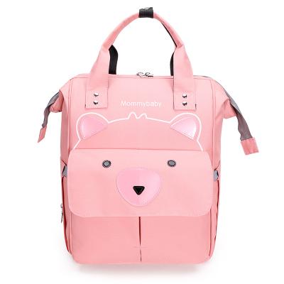 China Fashion Portable Baby Nappy Diaper Backpack Multi Function Backpack High Quality Anti-theft Mummy Diaper Backpacks for sale