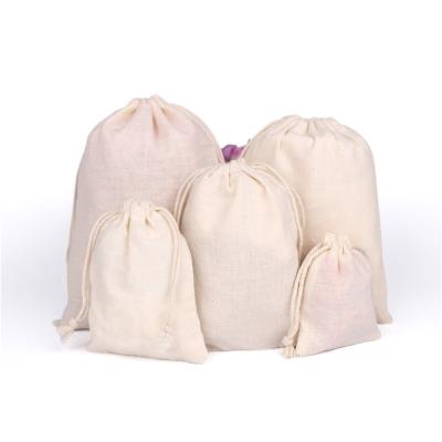 China Gift Cotton Drawstring Pouch Gift Package Bag With Drawstring for sale