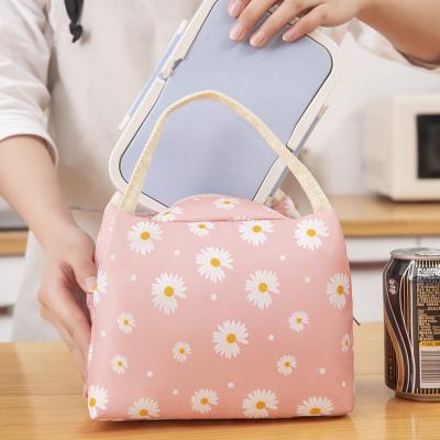 China Oxford Insulated Lunch Bag Tote Bags Cooler Picnic Waterproof Oxford Thermal Custom Printing Food Lunch Box Bag for sale