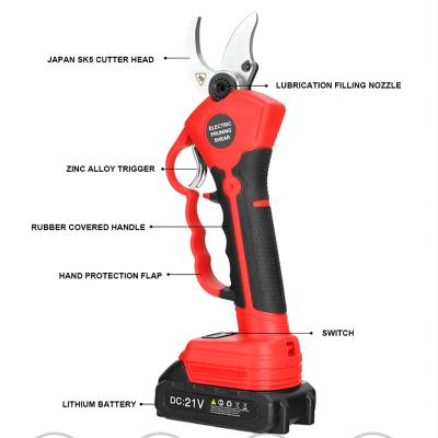 China Professional cordless pruner cordless electric garden handle battery powered lithium powered shears for sale