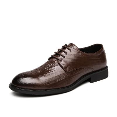 China Hot Sale Breathable Breathable Mens Dress One Size Elevator Anti-Slip Leather Shoes Rubber Mens Growing Shoes for sale