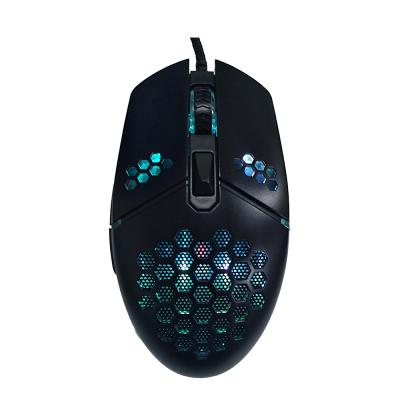 China New Gaming Honeycomb Design 6D Led Backlight Gaming Mouse for sale