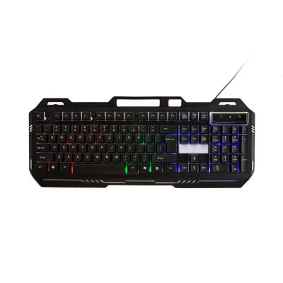 China 104 Keys Rainbow Backlight Plug and Play High Quality Multimedia Wired Waterproof Gaming Keyboard for sale