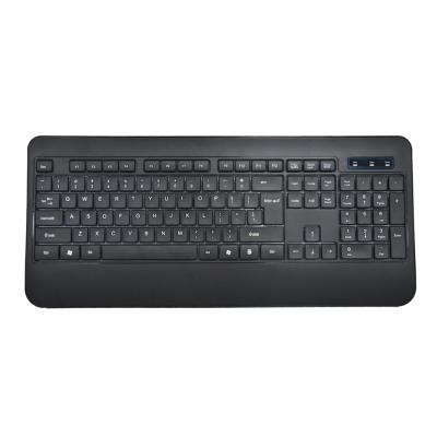 China Palm Rest Factory Direct OEM 104 Keys Quiet Ergonomic Water Resistant Wired Keyboard For Computer for sale