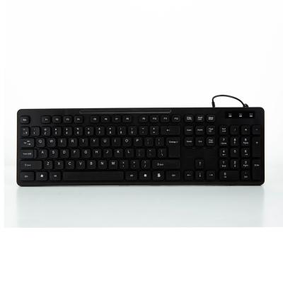 China New Design Plug & Play Keyboard USB Computer Desktop Use Good Quality Universal Cable Keyboard for sale